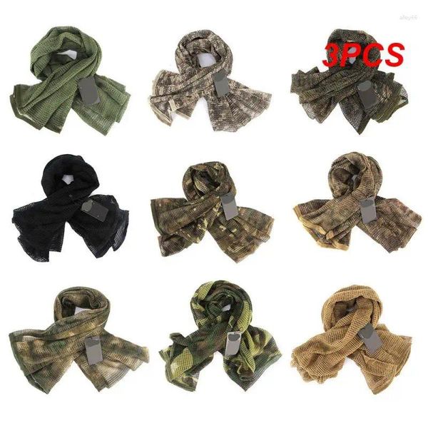 Bandanas 3pcs écharpe tactique accessoires de tireurs d'élite à maillage camo durable