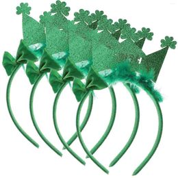 Bandanas 4pcs Day Hoofdbanden Holiday Headpieces Volwassenen Shamrock Hair Accessories