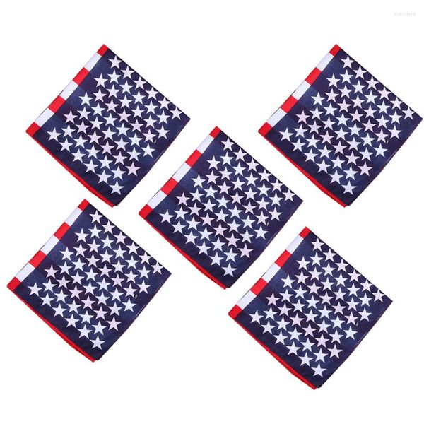 Bandanas 5 pièces bricolage foulard imprimé mode bandeaux américain extérieur bandeau homme