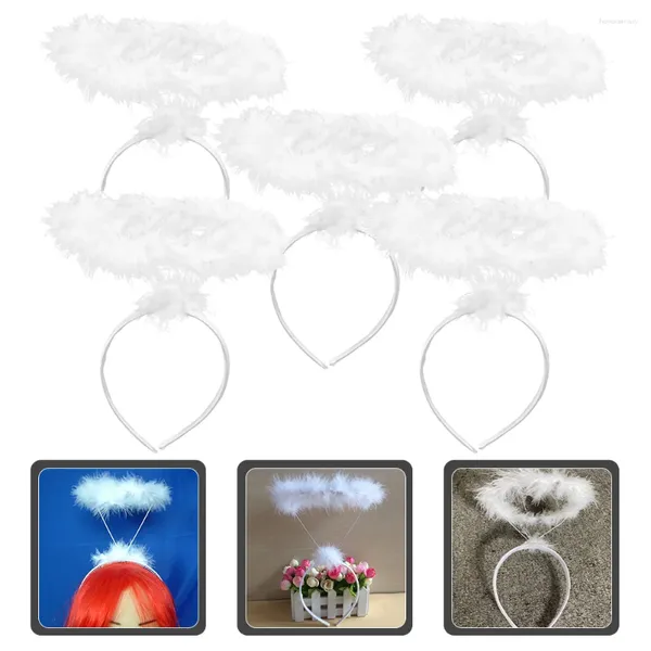 Bandanas 5 uds. Diademas con halo de Ángel, pieza para el cabello, accesorios para disfraces de Cosplay