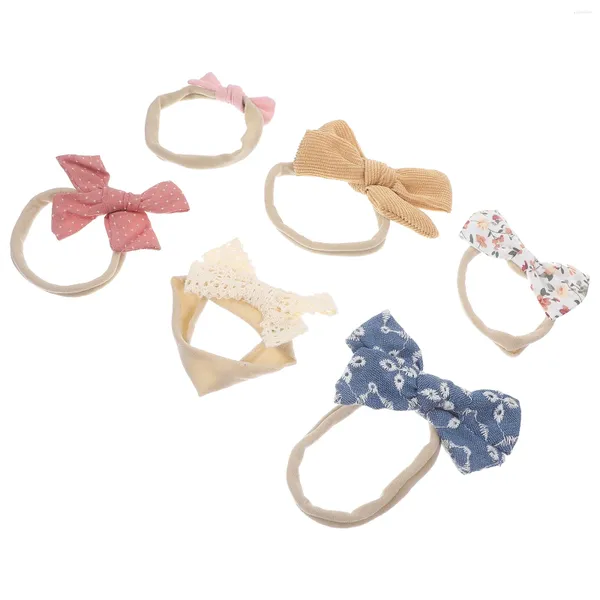 Bandanas 6 PCS Baby Girl Bandbands arc pour les filles en bas âge de 2 ans.