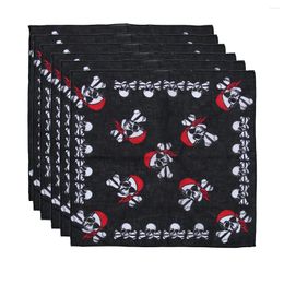 Bandanas 6 Piezas De Decoración Pirata Cabeza Bufanda Pañuelo Diadema Halloween Decoración Bandana Decoraciones