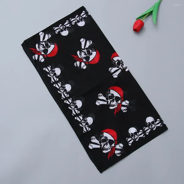 Bandanas 6 pièces bandeau Pirate crâne Bandana bandeaux pour hommes mouchoir en coton