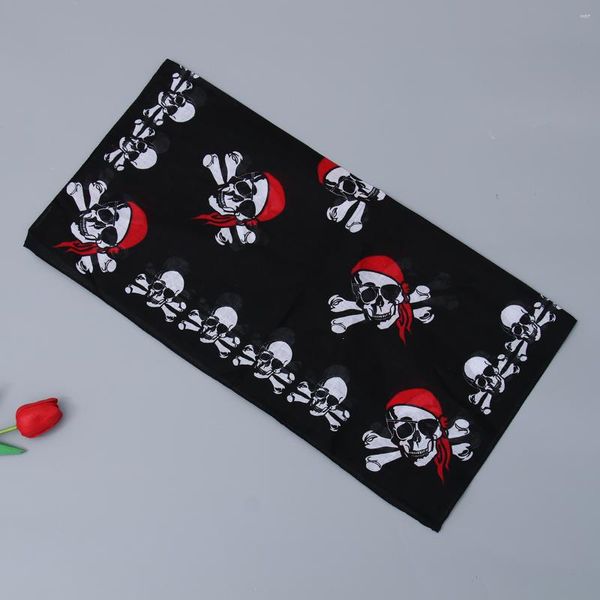 Bandanas 6pcs diademas de algodón pañuelo pirata hiphop accesorio para el cabello para niños decoración de la fiesta de cosplay