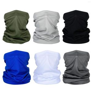 Bandanas 6pcs Hoofdkleding Bandana Nek Gaiter Outdoor Sport Snood Cycling Balaclava Hoofdband Scarf Wasbare gezichtskap multifunctioneel