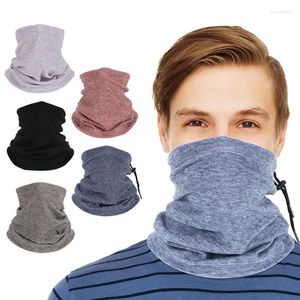 Bandanas verstelbare multifunctionele sport sjaal cap winter warme fleece bandana outdoor mannen dames solide gezicht nek warmer schild ski masker