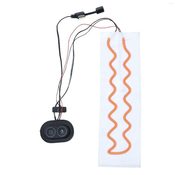 Bandanas Bufanda de temperatura ajustable Película de calefacción eléctrica 5V2A Almohadilla calentadora de cuello USB Control dual inteligente 9.45 2.76in