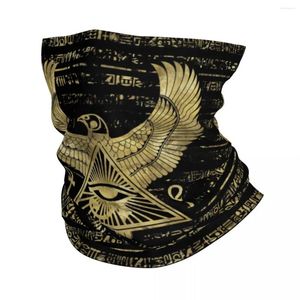 Bandanas Egypte ancienne oeil d'horus hiver bandeau cache-cou Ski chasse Tube écharpe culture égyptienne hiéroglyphes visage Bandana guêtre