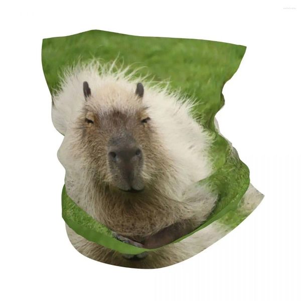 Bandanas Animal Pet Capybaras Bandana Neck Gaiter Cosco a prueba de viento Cubierta de bufanda Mujeres
