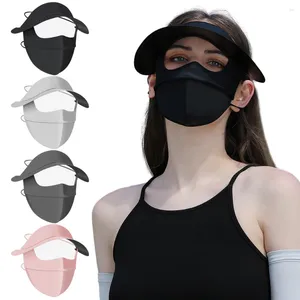 Bandanas Anti-UV Dust-Proof Outdoor Sunscreen Mask voor rijlens verstelbare vrouwen Zon bescherming Ademend gaas Face Cover