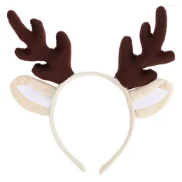 Bandanas Antler Headband Traje Headpiece Decoração de cabelo de Natal Po Prop Tiara Acessório infantil Faixa de cabelo