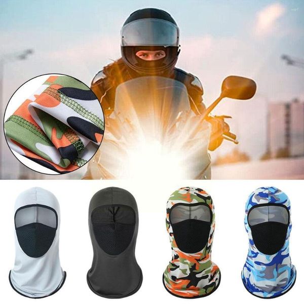 Bandanas vélo moto masque Sports de plein air couvre-chef Protection soie respirant vent poussière et soleil Protec T4W6