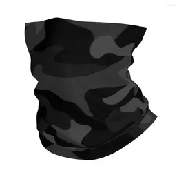 Bandanas Noir motif Camouflage Bandana hiver cou plus chaud femmes coupe-vent enveloppement visage écharpe pour Ski armée militaire Camo guêtre bandeau