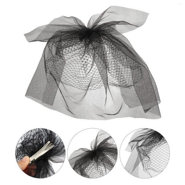 Bandanas Velo de encaje negro Estilo coreano Decoración para el cabello de boda Accesorio de adorno Novia Sombreros de fiesta Mujeres Mujeres