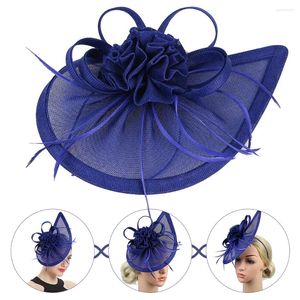 Bandanas Black Top Mesh Hat Veil Tops Bridal Fascinator Hats For Women Ladies Hoofdband Tea Party Headwar Dinner