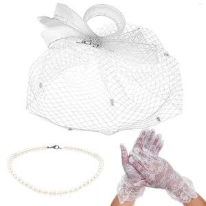 Bandanas postiche de mariée, accessoires de mariée, fascinateurs pour femmes, Costume de mariage, chapeau, collier blanc, coiffure, faire des couvre-chefs