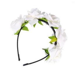 Bandanas Bride Headpieces Wedding Creative Hoofdwrap Hair Hoop krans Accessoires Band Miss Headband Flowers