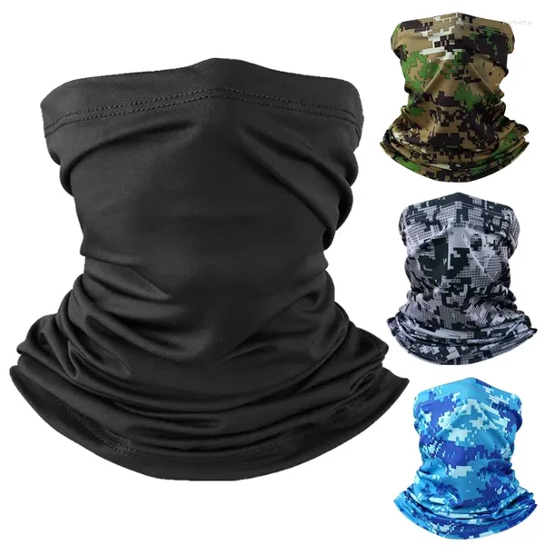 Bandanas Camping randonnée visage écharpe cyclisme Bandana soie hommes vélo tête enveloppement Sports de plein air pêche vélo foulards