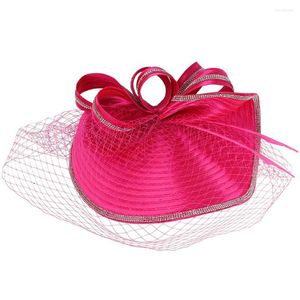 Bandanas cocktail chapeau de cheveux bande mariée bandeau féminin toie à la coiffure nouette fascinatrices pour femmes