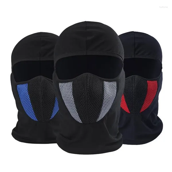 Bandanas, gorro cómodo y suave para la cabeza, mascarilla facial completa para hombre, pasamontañas transpirable para motocicleta, bufanda deportiva para bicicleta a prueba de viento