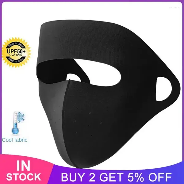 Bandanas Cool Touch Máscara de protección solar Diseño perfecto Equipo de ciclismo Cobertura facial completa Tela para montar Nylon Upf 50