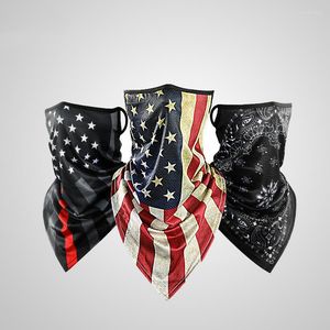 Bandanas Cover Motorcycle Cycling Face Mask Men Men Skull Cap Zon Bescherming Running Balaclava Bandana met Ear Loops Neck Gaiter Scarf