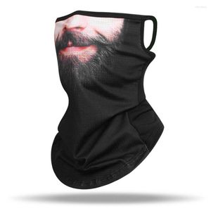 Bandanas Cyclisme Refroidissement Visage Écharpe Barbu Homme Bandeau Masque Couvre-tête Snood Foulards Vent Anti-poussière Extérieur Bandana Rue Parasol