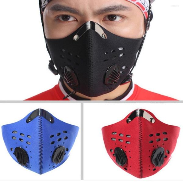 Bandanas Ciclismo Máscaras faciales Filtro MTB Equipo de carretera Anti-Polvo PM2.5 Reemplazo con protector de carbón activo