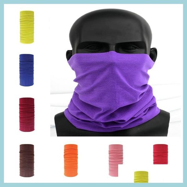 Bandanas Ciclismo Magic Head Pañuelo para la cabeza Máscara protectora para el cuello Polaina para el cuello Bikers Tube Bandana Bufanda Muñequera Gorro Gorro Outdoo Lulubaby Dhdon