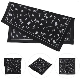 Bandanas Masque à cyclisme Bandannes Blackl pour tête Men Femmes Pocket Hankerchief Vintage Dog Bone Cotton Men's Hair Bandss