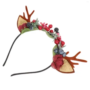 Bandana Decoraties Kerst Hoofdband Haar Decoratieve Gewei Bessen Hoofdtooi Kid Accessoires