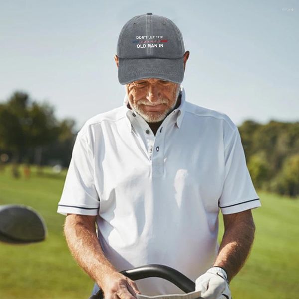 Bandanas Don't Let The Old Man In Vintage American Flag Hat Casquettes réglables à profil bas en coton unisexe Baseball pour hommes et femmes