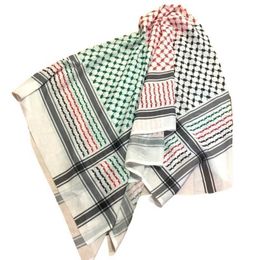 Bandanas Durag Volwassen Palestijnse gebed sjaal SCROOF KERK Winter Outdoor Travel Group Tuan en Houndstooth Patroon Koud weerspullen DXAA J240516