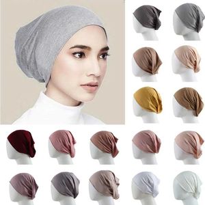 Bandanas Durag C musulman tuan islam indemne bottom chapeau 53 Colorful Soft Jersey Bandband Tube C Tuante Mujer J240516