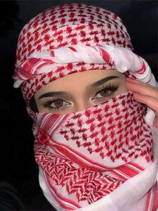 Bandanas Durag Scarpe carrée rayée classique Fise de bitf mature Casual TUAN Hijab Muslim décontracté tête unisexe WR 140cm * 140cm J240516