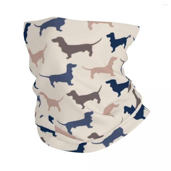 Bandanas Durag Dachshund Bandana calentador de cuello mujeres hombres invierno esquí tubo bufanda polaina tejón salchicha The Wiener perro cara cubierta