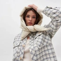 Bandana's Durag Mode gewatteerde hoofddoek puffer sjaal driehoekige sjaal Kapsjaal gezwollen lichte en warme hoofddoek winter Puff Neck sjaal-kap 231204