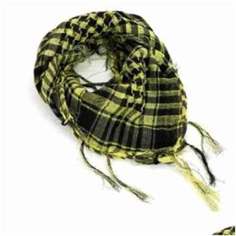 Bandanas Durag Foulards de randonnée en plein air Militaire Arabe Tactique Désert Écharpe Armée avec Gland Pour Hommes Femmes Musulman Hijab Coupe-Vent Wa Dhos9