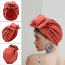 Bandanas durag dames moslim hoofddoekjes dames zachte hoofddeksel elegante retro franse hoofdband dames massieve kleur katoenhoofdband 240426