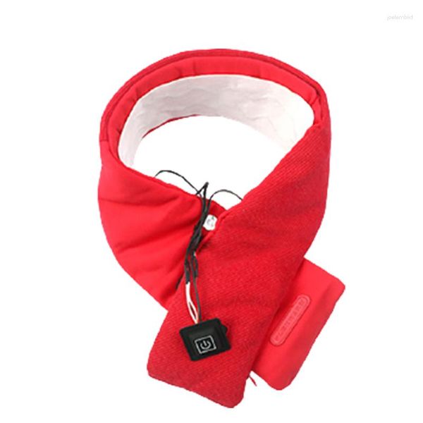 Bandanas électrique chauffage écharpe USB Rechargeable Imitation cheveux doux 3 vitesses contrôle de la température cou enveloppement plus chaud pour l'extérieur