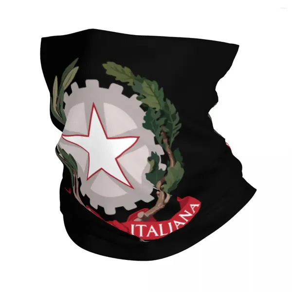 Bandanas emblème de l'italie, cache-cou, coupe-vent, écharpe faciale, couverture pour hommes et femmes, drapeau italien, bandeau Tube, cagoule