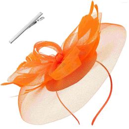 Bandanas Titre anglais: Fascinator Hat Cocktail Tea Party Bandband Headwear Hair Accessories Pâques Chapeaux de Pâques Coiffe Femmes