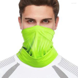 Bandana's Face Gaiter Neck Cover Koeling en ademende mouw Reflecterend Winddicht Voor kamperen Fietsen Wandelen