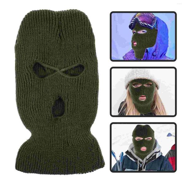 Bandanas Facet Masks 3 hoyos Cubierta completa Ski Sports Aluthor Sports Balaclava Knitting