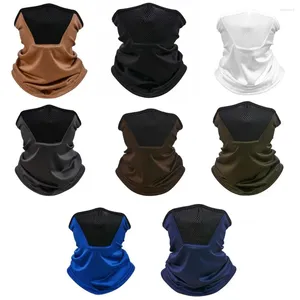 Bandanas Face Shield UV Bescherming Sjaals Solid Color Men Fishing Mask Silk Women Zonnebrandcrème Veil zomer