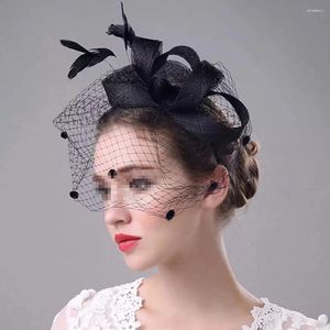 Bandanas fascinateur chapeau chapeaux femmes maille bandeau voiles de mariée mariage épingle à cheveux fascinateurs mariée