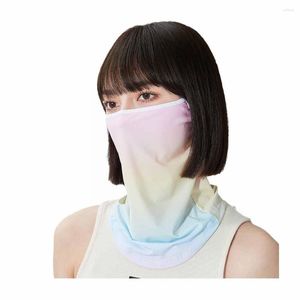 Bandanas séchage rapide soie crème solaire dames randonnée en plein air écharpe complète parasol visage voile serviette yeux cyclisme respirant K8u4