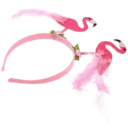 Bandanas Flamingo Hoofdband 90s Creatieve hoofdtooi voor tropische feesthaarbands Hawaii Carnival Costuumes Women