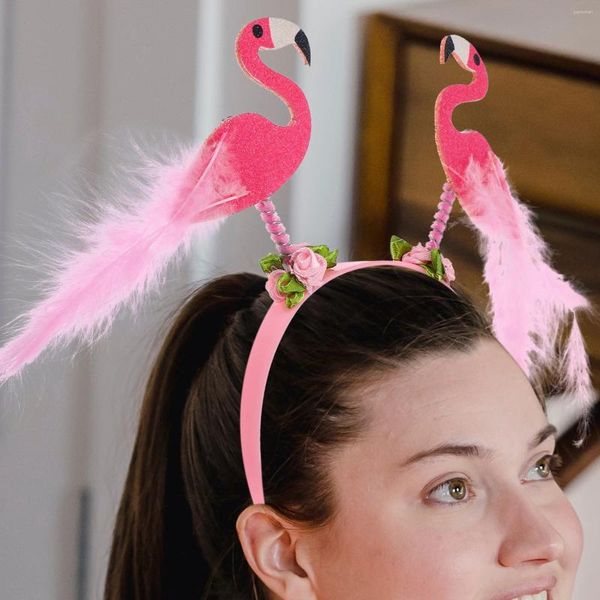 Bandanas Flamingo bandeau Houseparty années 90 coiffure pour fille tropicale-fête plage plastique