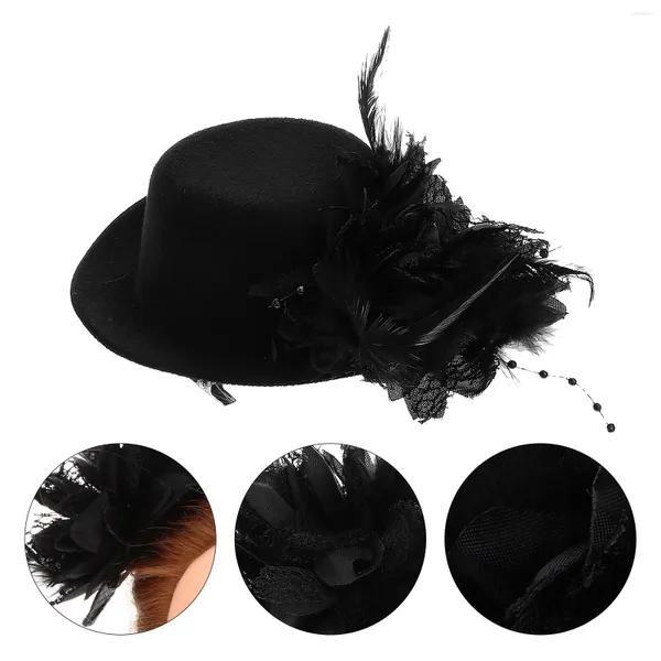 Pañuelos Cabeza de flor Horquillas para el cabello Sombrero Accesorios de horquilla Pasadores elegantes Sombreros de encaje